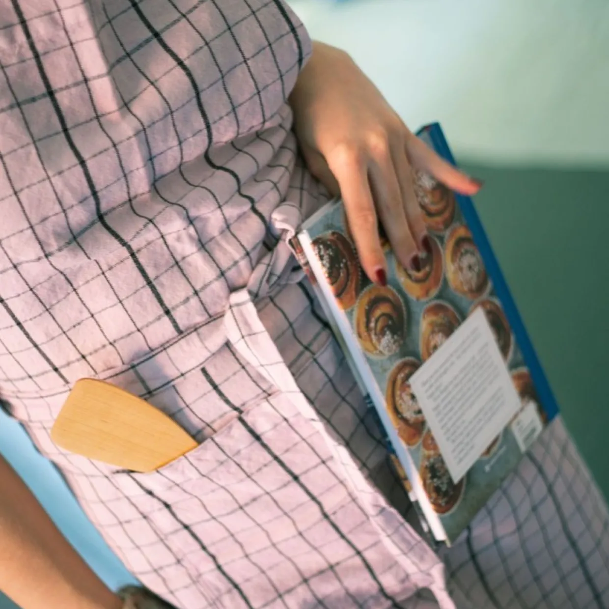 Förkläde Rutan 70c90 cm Syrén