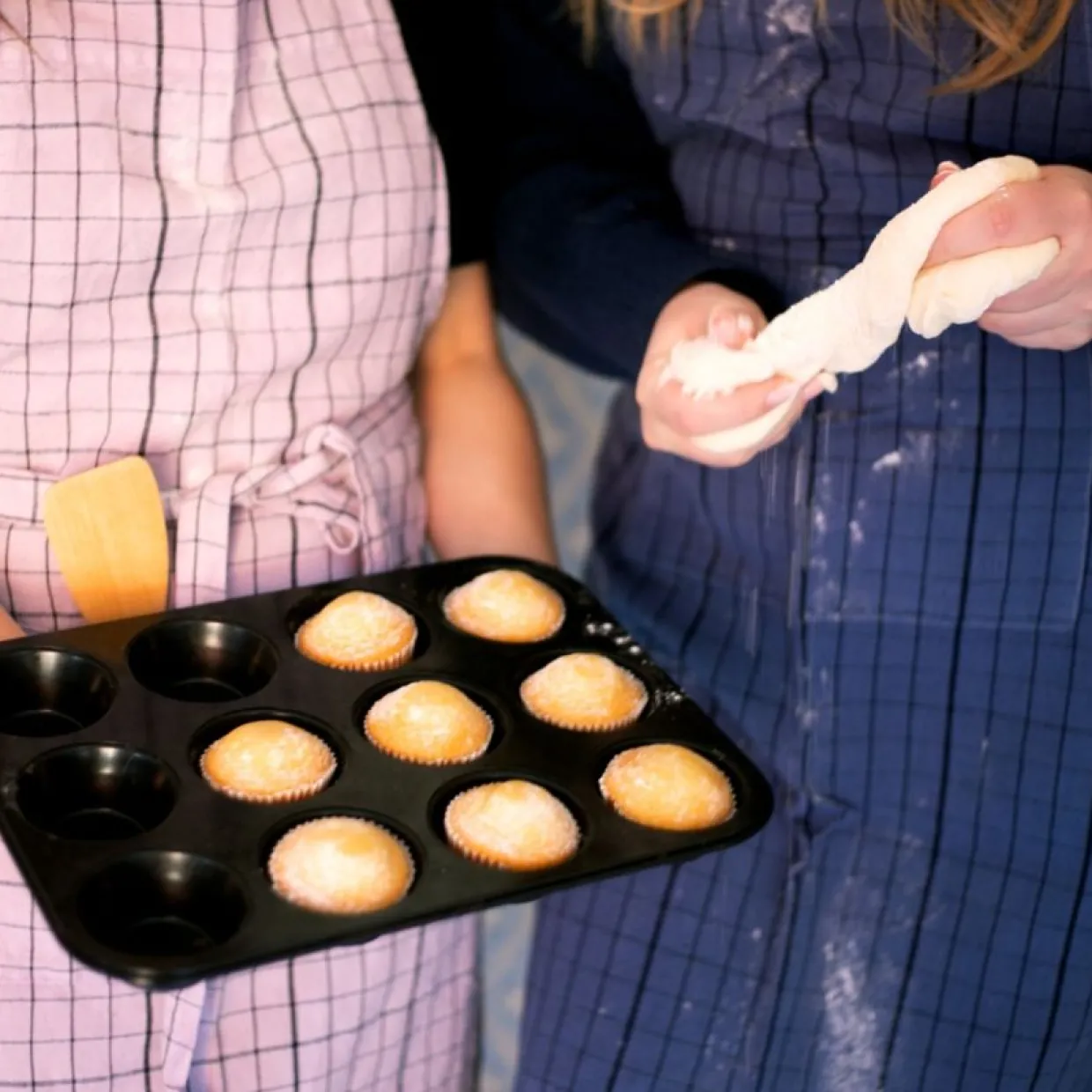 Förkläde Rutan 70c90 cm Syrén