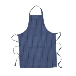 Förkläde Rutan 70x90 cm Indigo