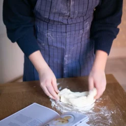 Förkläde Rutan 70x90 cm Indigo