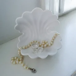 Förvaringsskål Shell 13 cm offwhite