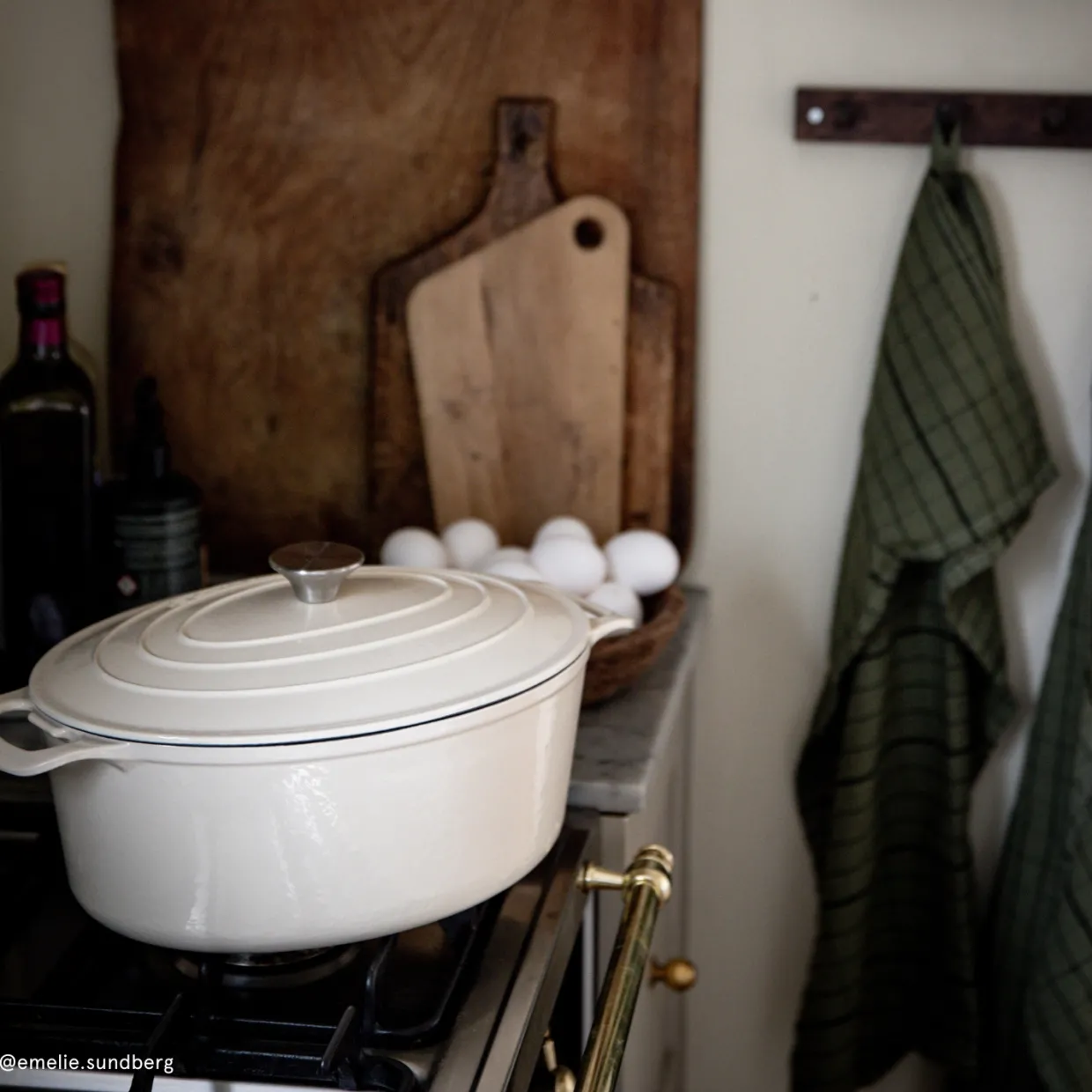 Gjutjärnsgryta Granberg oval 6L Cream