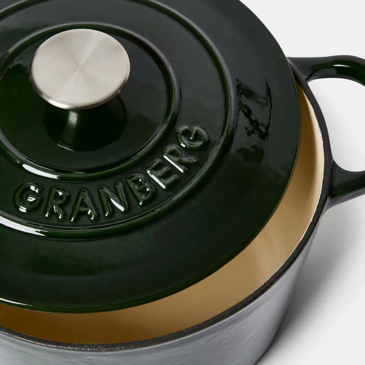 Gjutjärnsgryta Granberg rund 4L Grön