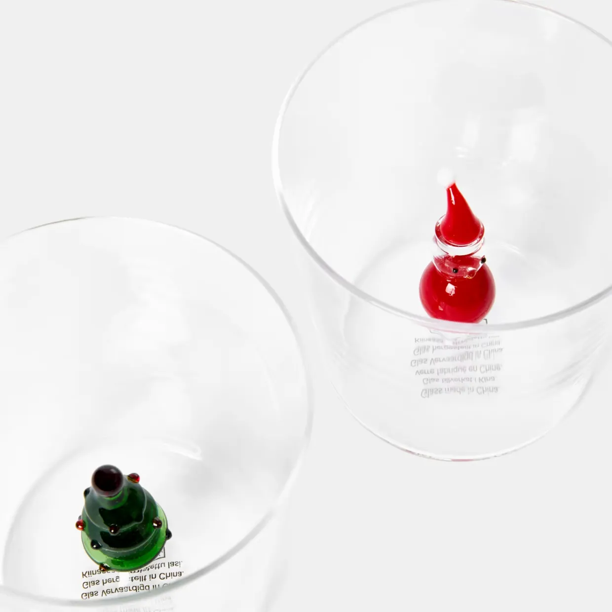 Glas Deco X-mas 2 st multi