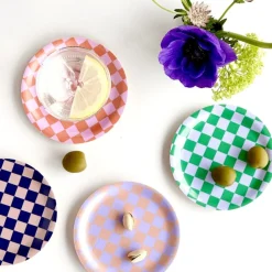 Glasunderlägg Checker 4-p