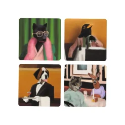 Glasunderlägg DT X Way 4 st, 9 cm