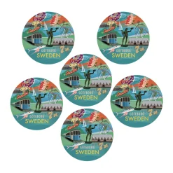 Glasunderlägg Göteborg 6-pack