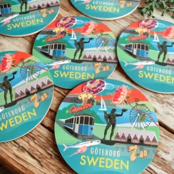 Glasunderlägg Göteborg 6-pack