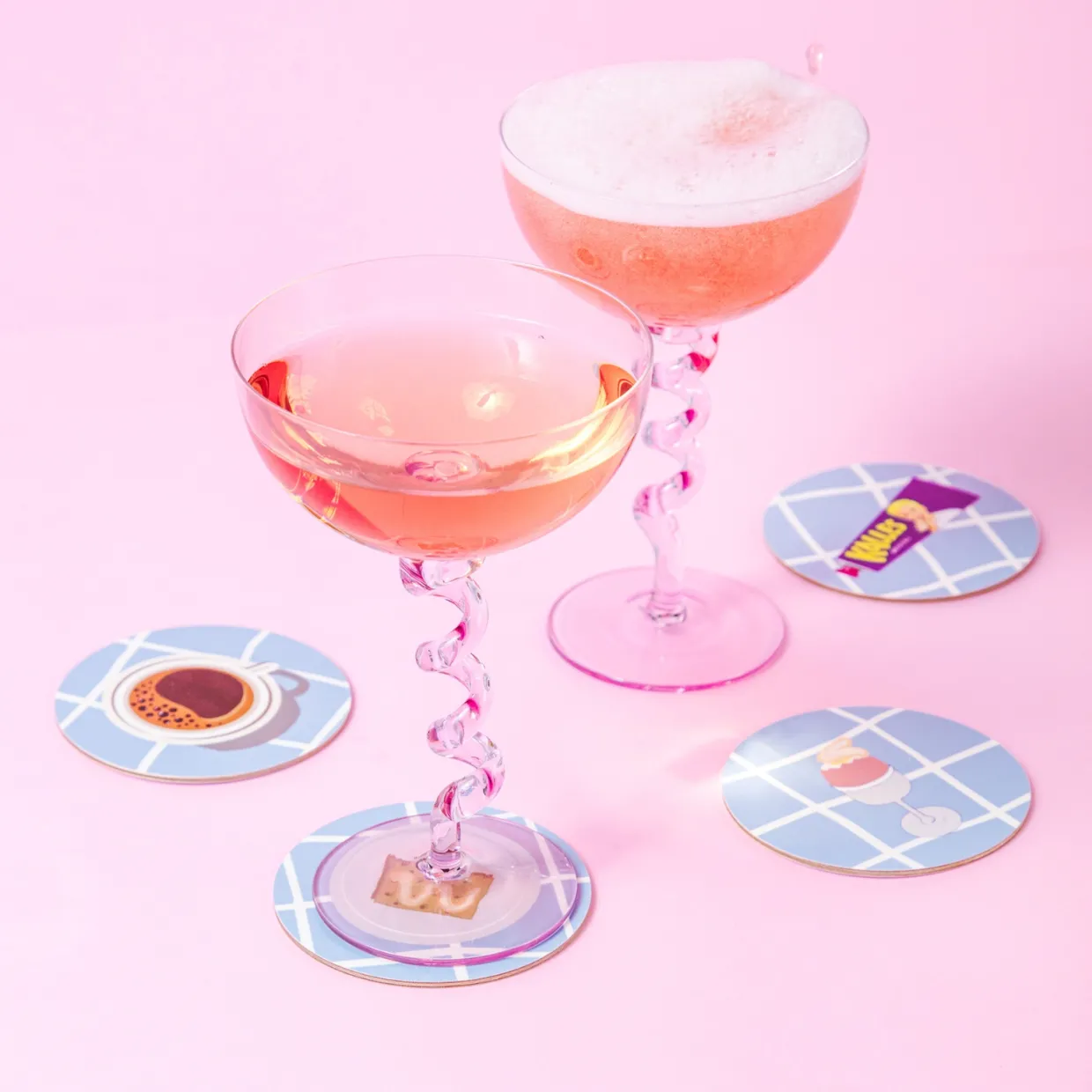 Glasunderlägg Kalles x DT 4-p