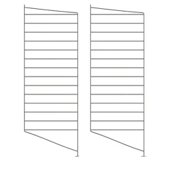 Golvgavel 85x30 2-p Mörkgrå