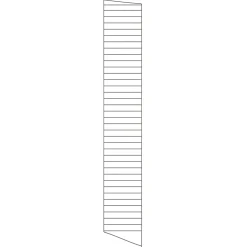 Golvgavel 200x30 1-p Mörkgrå