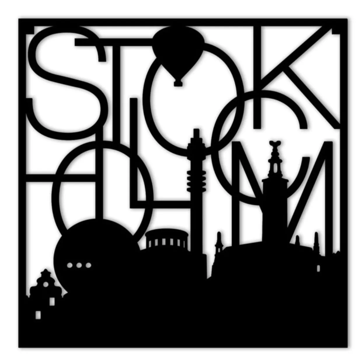 Grytunderlägg Siluett Sthlm