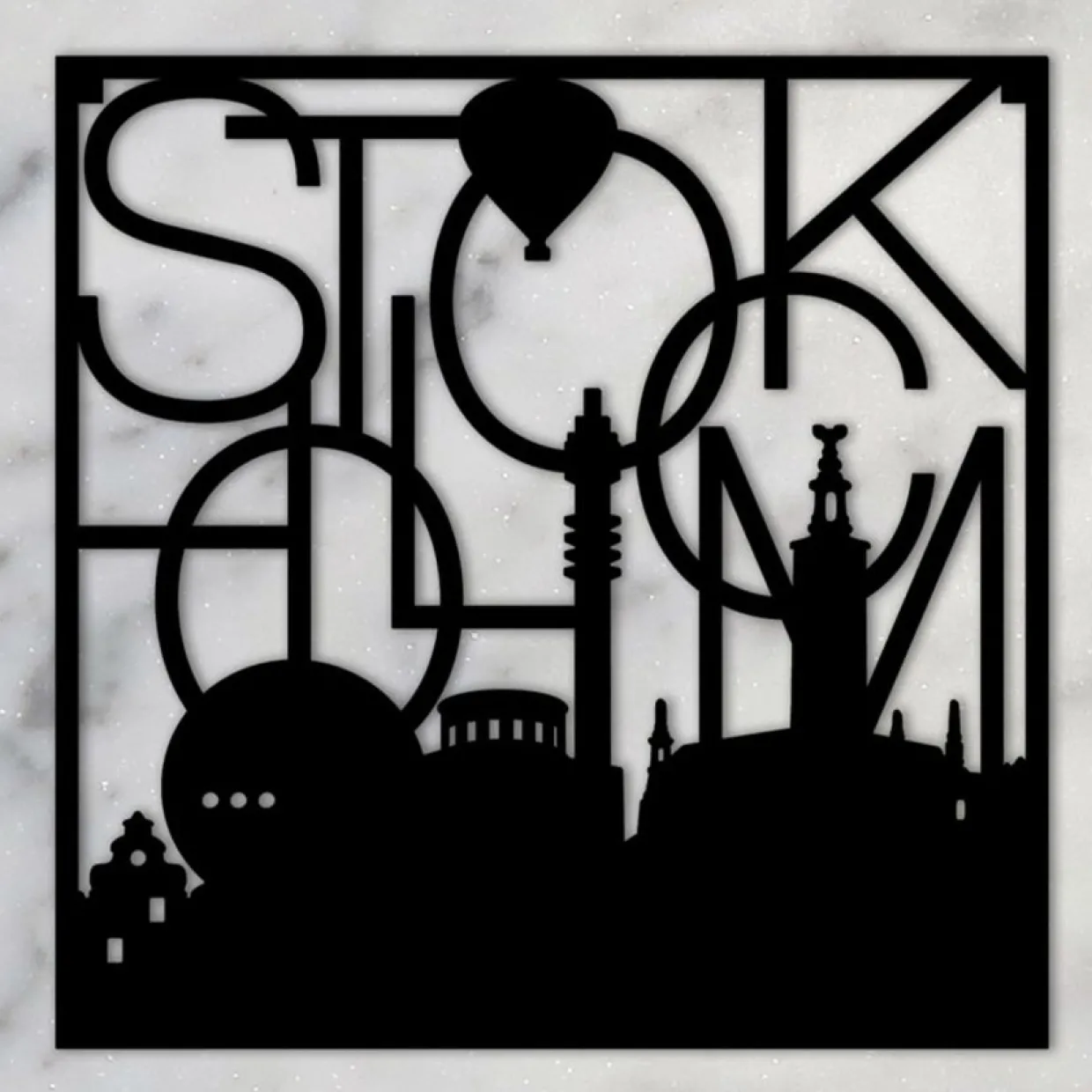 Grytunderlägg Siluett Sthlm