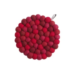 Grytunderlägg Ull Cherry röd