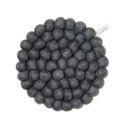 Grytunderlägg Ull Mörkgrå