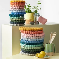 Grytunderlägg Ull Senap II