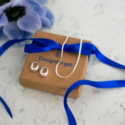 Halsband Blanca 45 cm silver