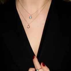 Halsband Dear Guld Turkos