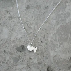 Halsband Hjärta medaljong silver