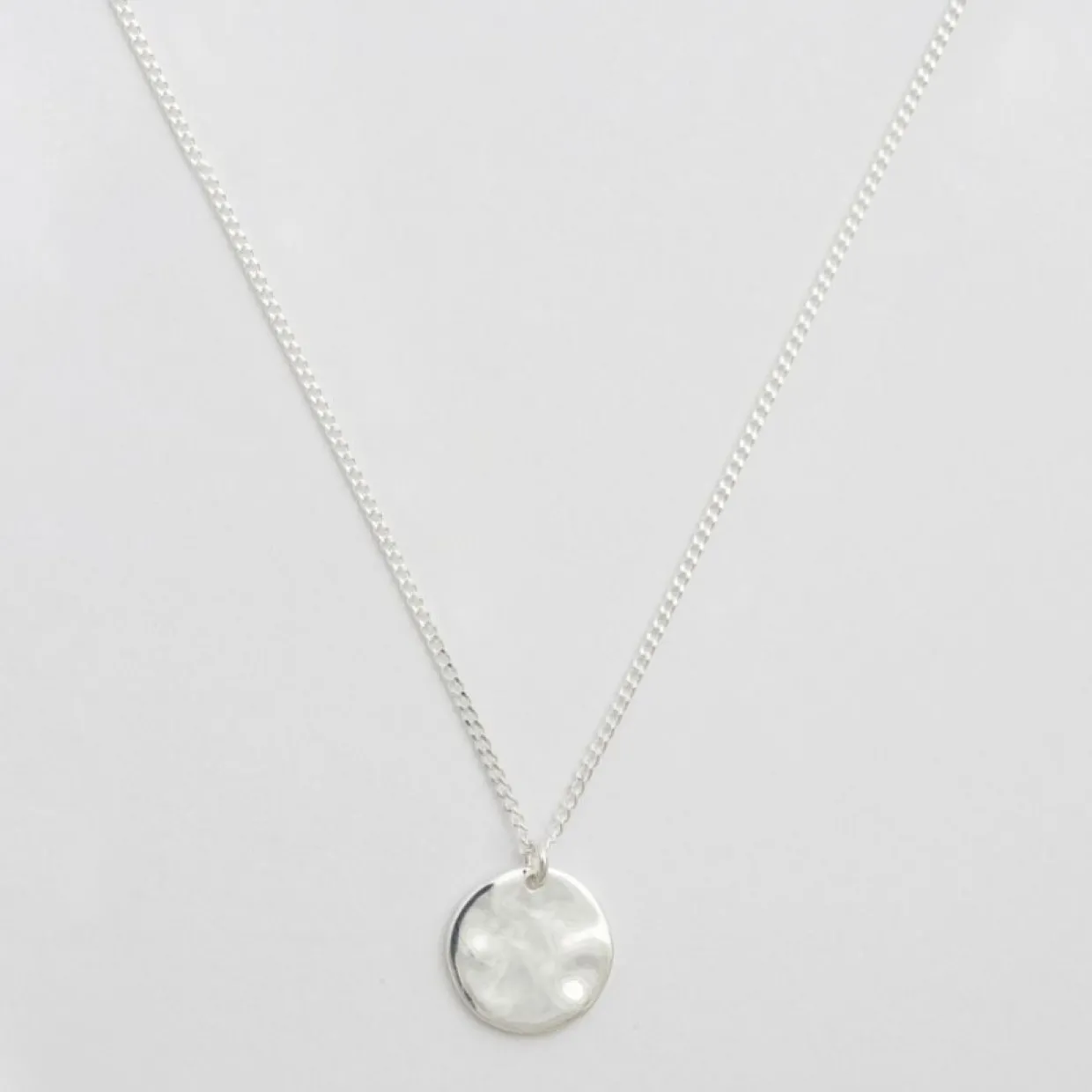 Halsband Minimalistica Hammered Silver