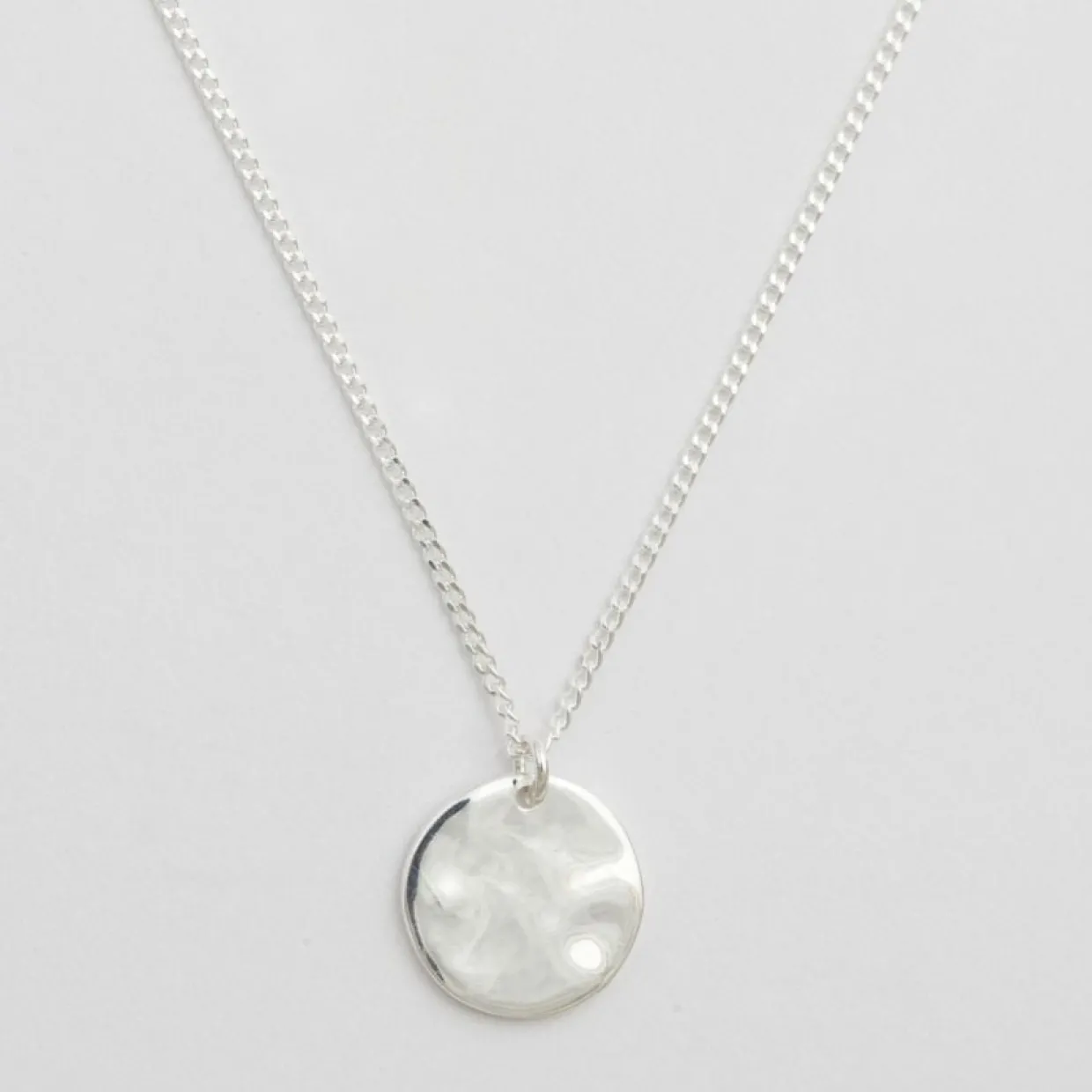 Halsband Minimalistica Hammered Silver