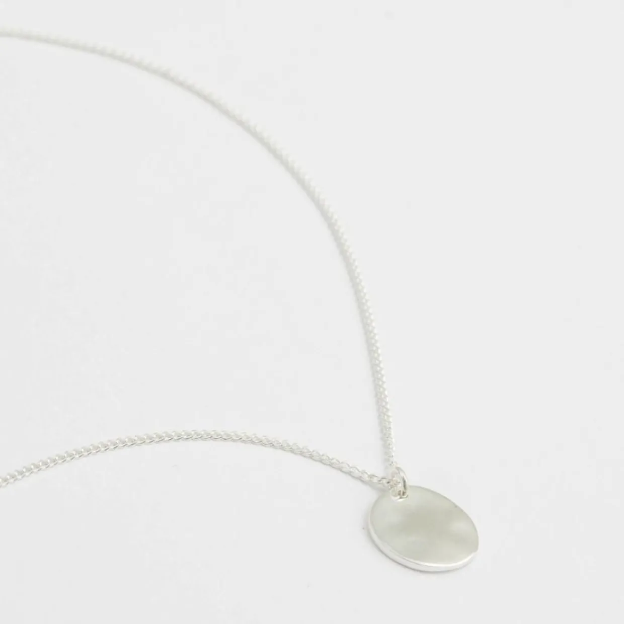 Halsband Minimalistica Hammered Silver