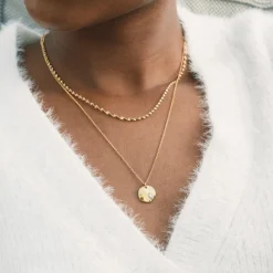 Halsband Paxton Long Guld