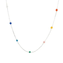 Halsband Santa Monica 42cm Multi Silver