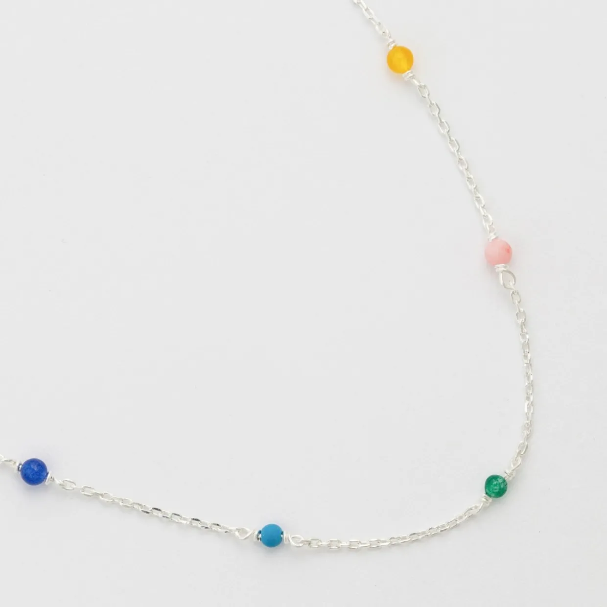 Halsband Santa Monica 42cm Multi Silver