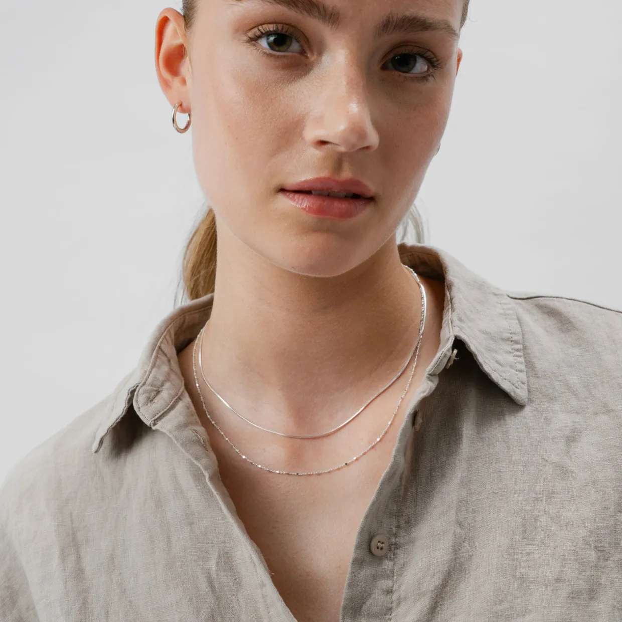 Halsband Sheer Mirror Silver