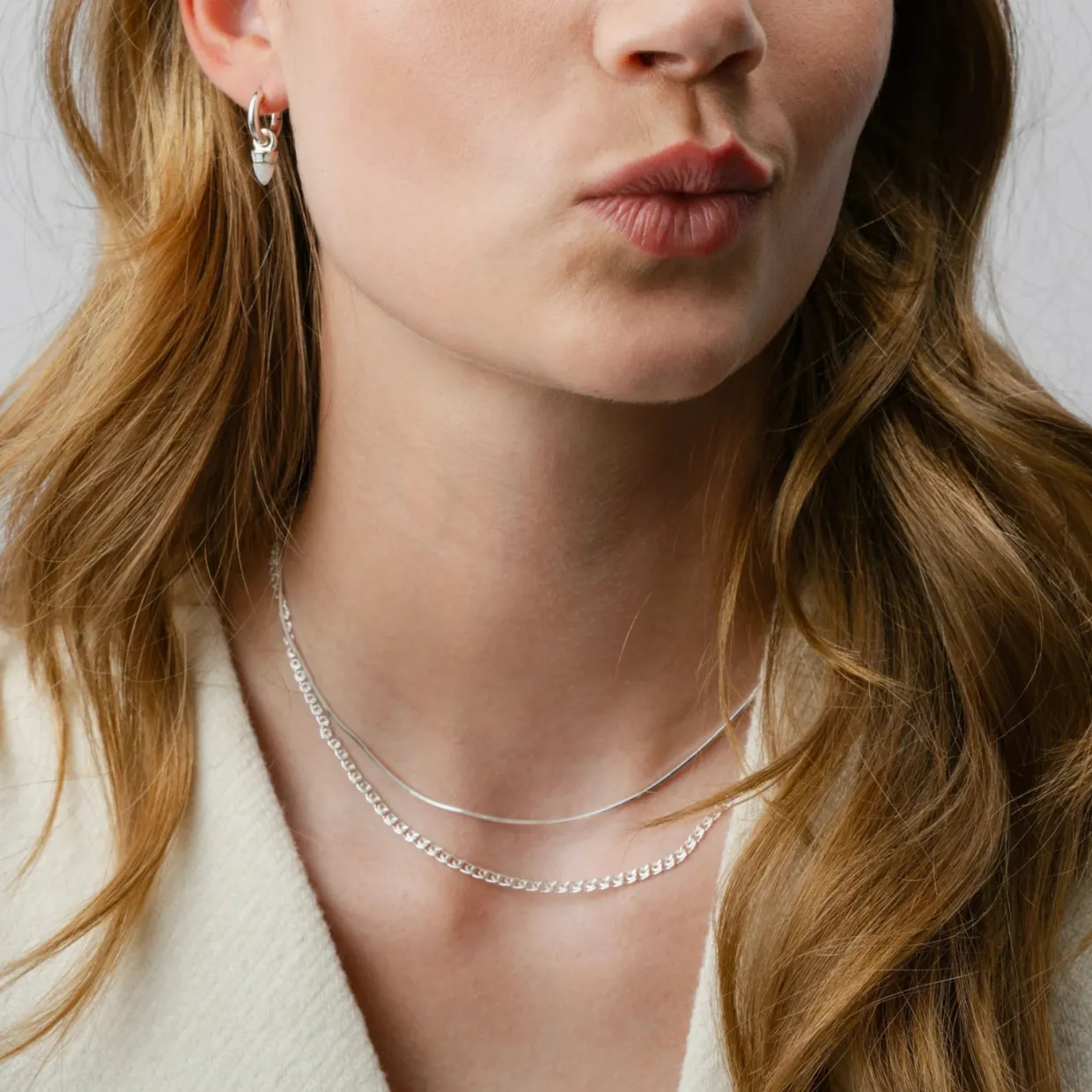 Halsband Sheer Mirror Silver