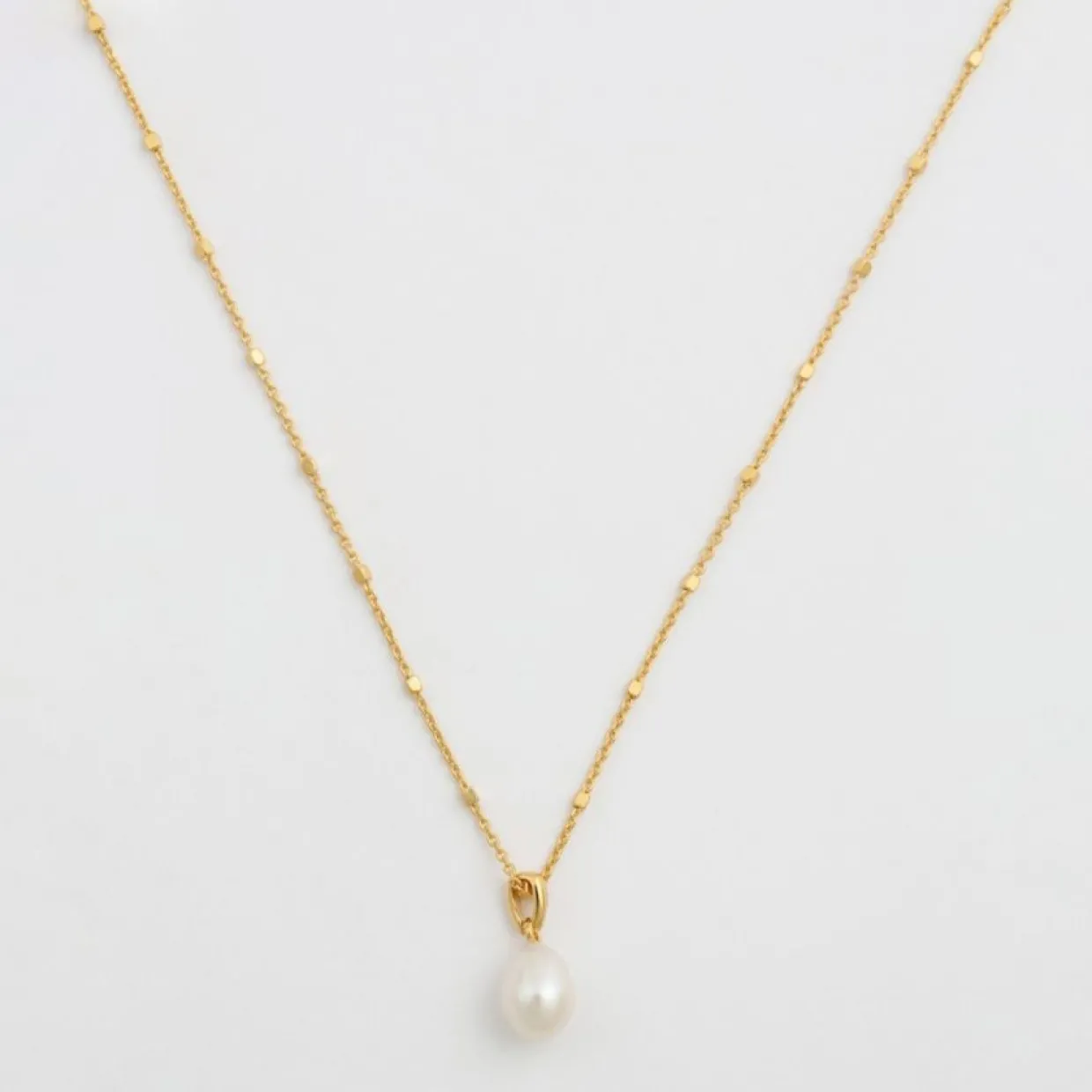 Halsband Treasure Single Pearl Guld