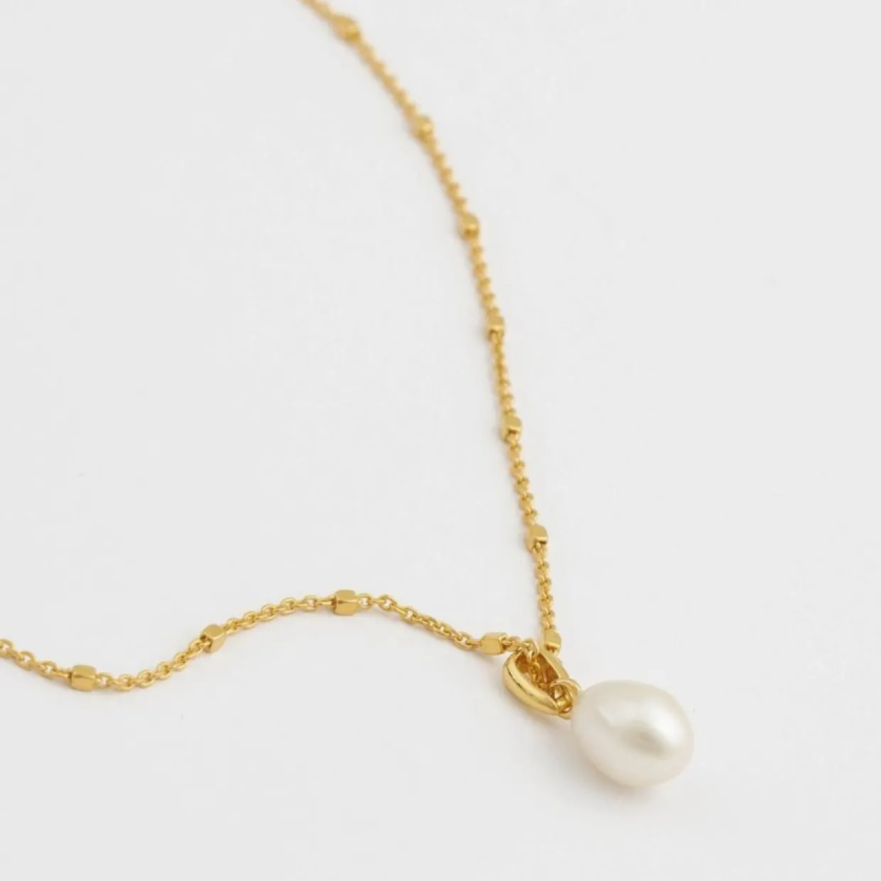 Halsband Treasure Single Pearl Guld
