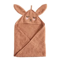 Handduk m huva Kanin