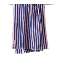 Handduk Naram 70 X 140 cm blå/rosa