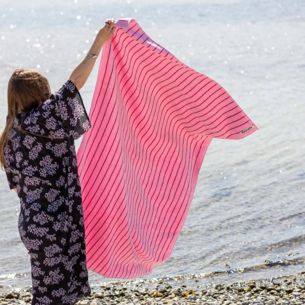 Handduk Naram 100 X 150 cm rosa