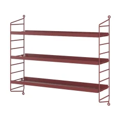 Hylla Pocket String Metall Oxtorgsröd