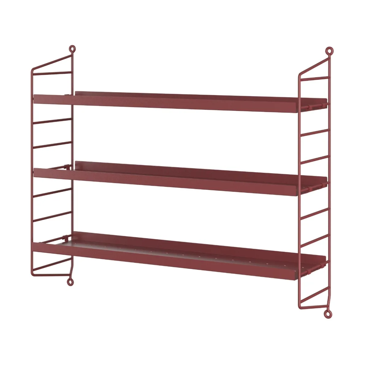 Hylla Pocket String Metall Oxtorgsröd