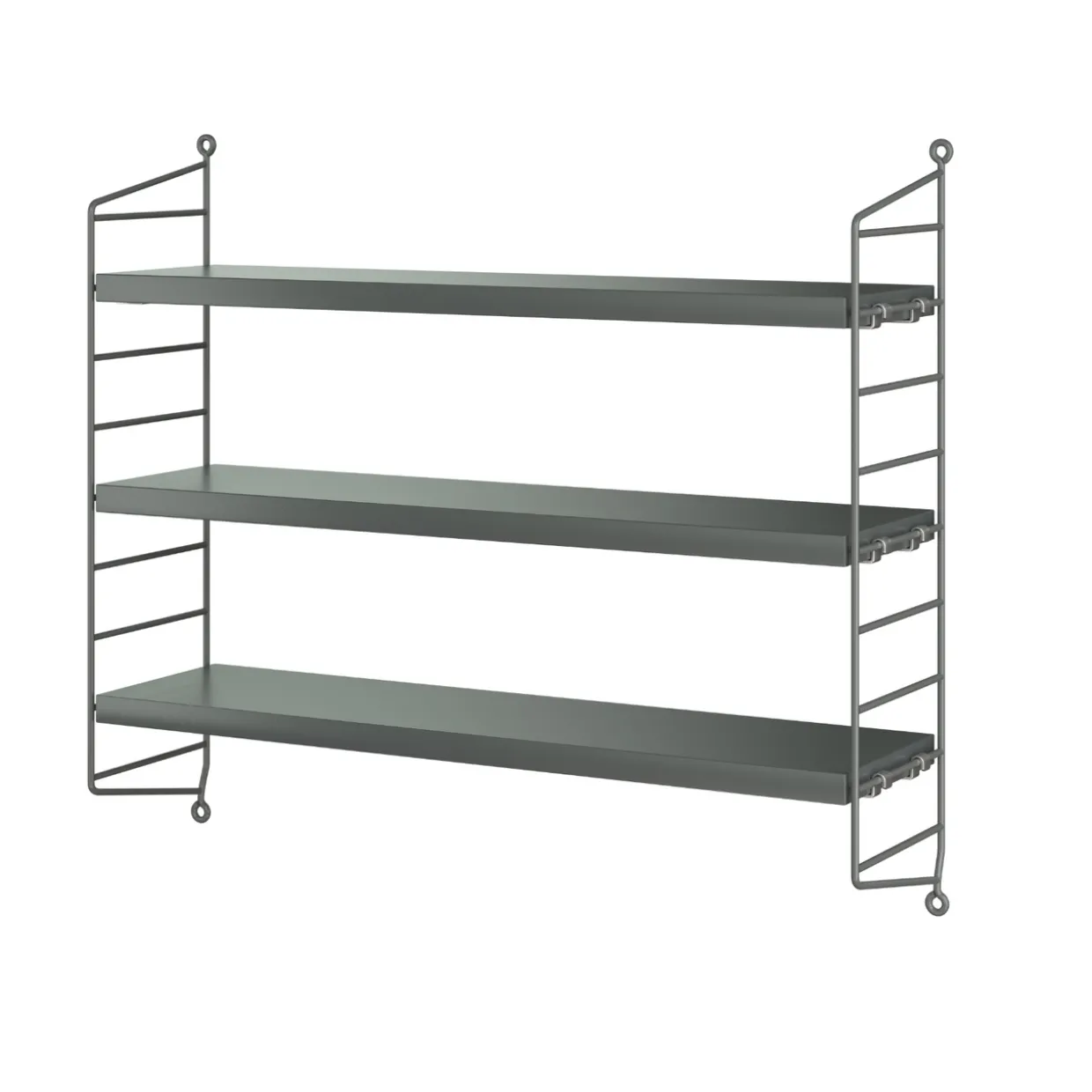 Hylla Pocket String Mörkgrå