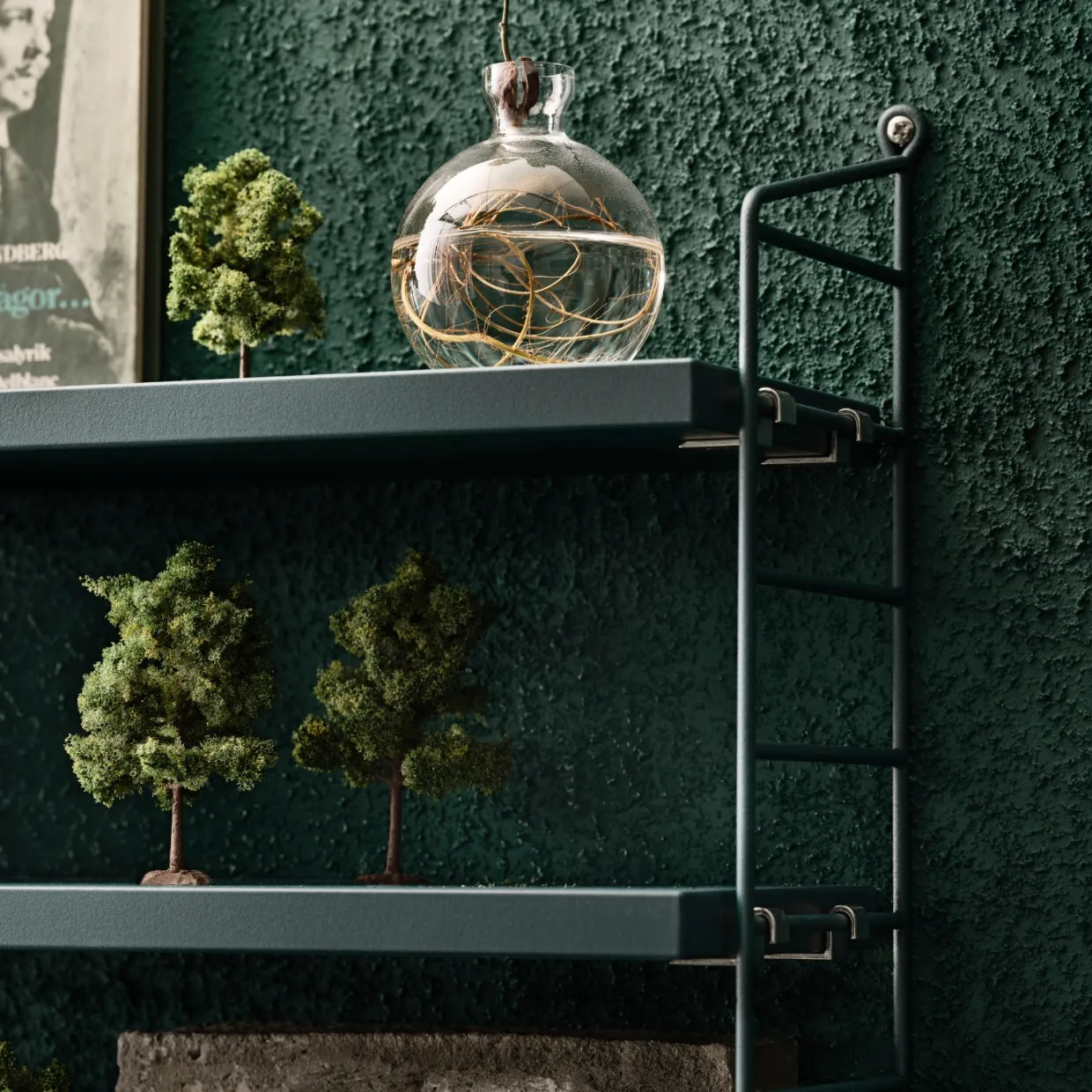 Hylla Pocket String Tegnérgrön