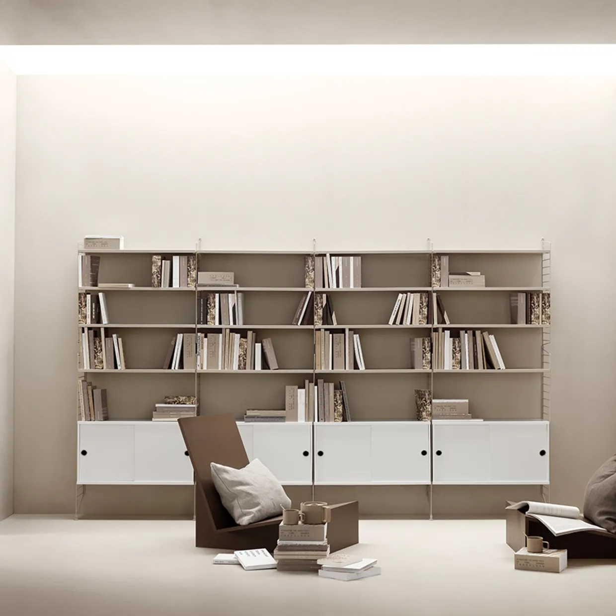 Hyllplan 78x30 3-p beige