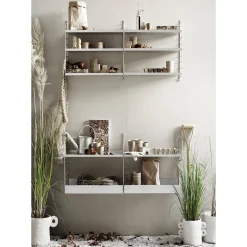 Hyllplan 78x20 3-p vit