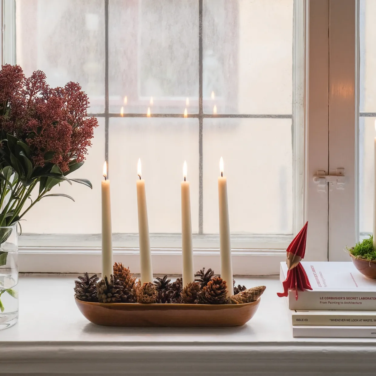 Juldekoration Tomte 12cm Röd