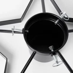 Julgransfot Star Svart