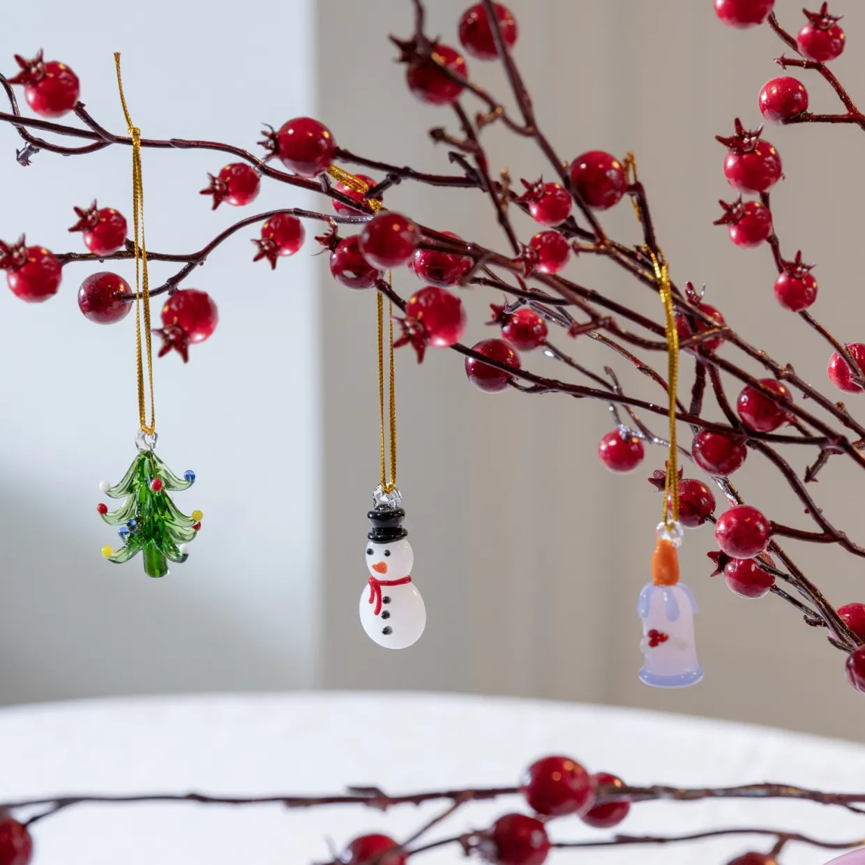 Julgransprydnad merry #2 set of 3