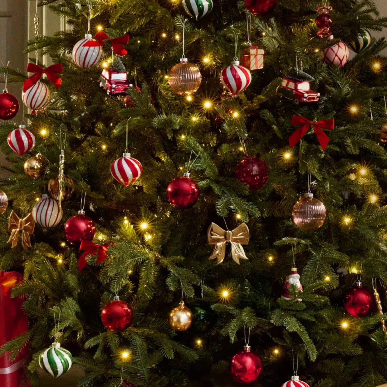 Julhänge Star Bow 10x10cm Gold