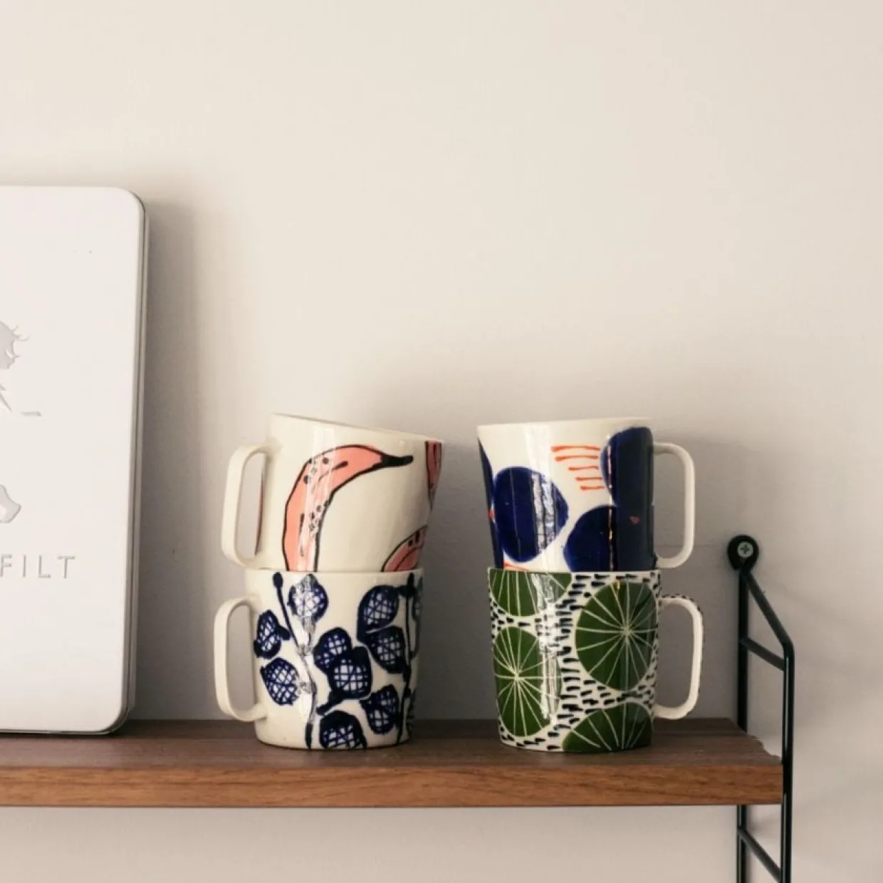 Kaffekopp 25 ml banan rosa