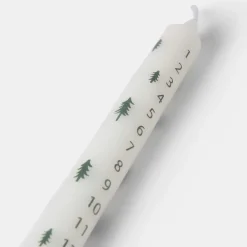 Kalenderljus 34cm Grön