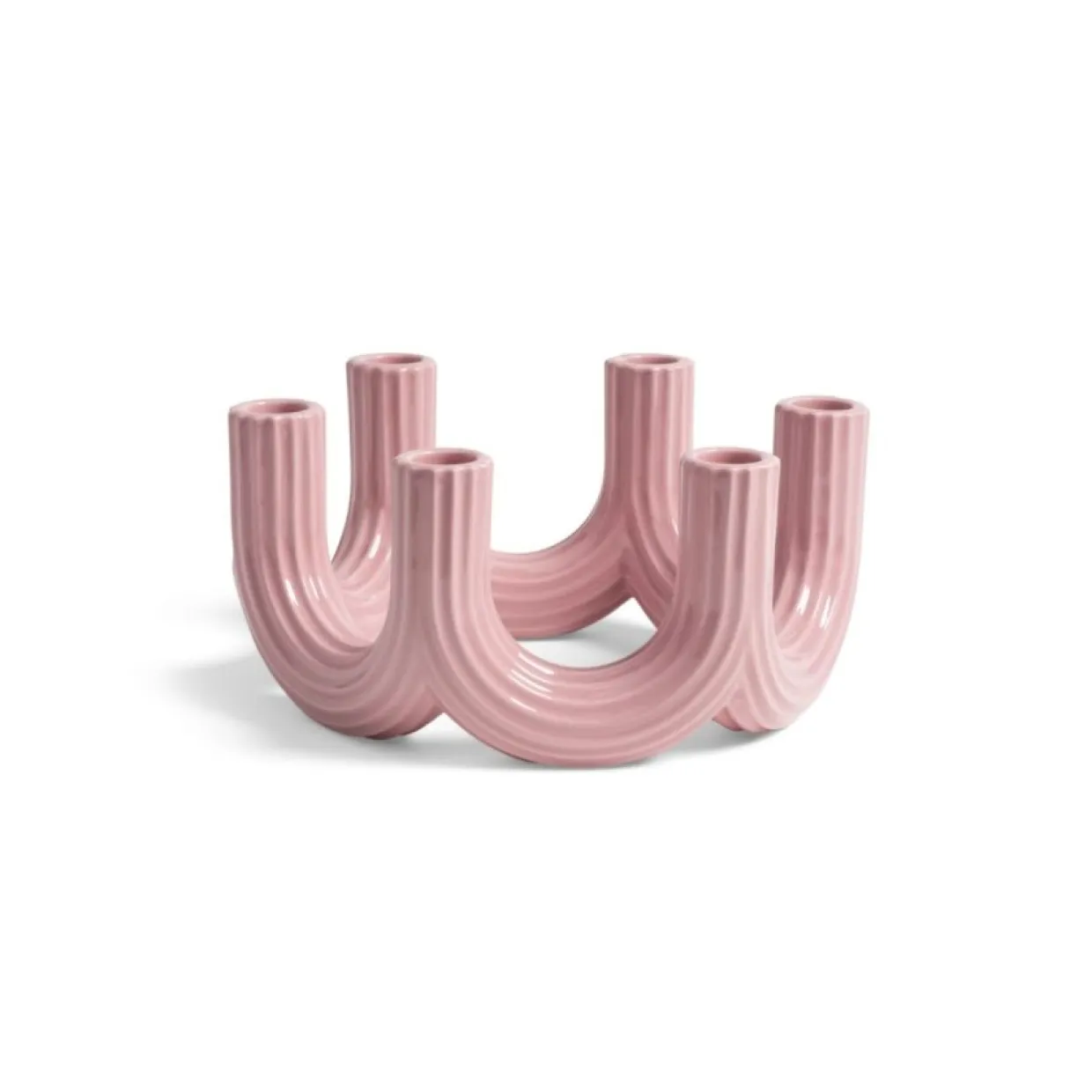 Kandelaber 6 arm Churros rosa