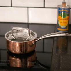 Kastrull med lock Primo 1L Koppar